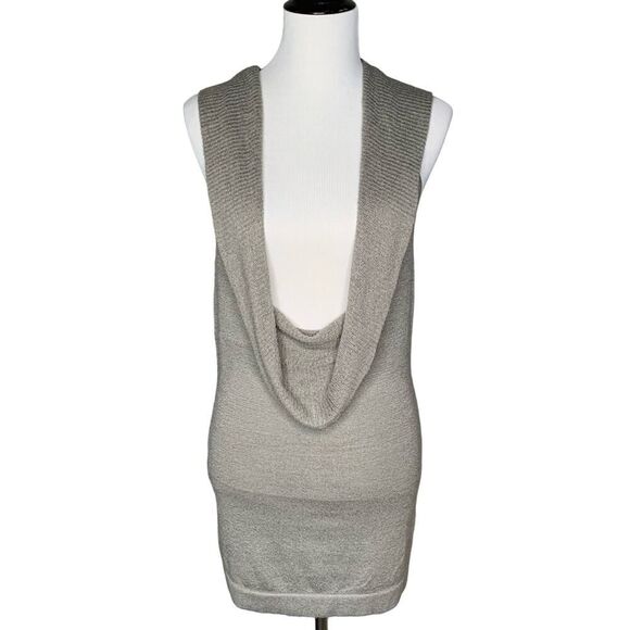 (Anthro) Mac & Jac Cowlneck Light Sweater Vest Sz Medium - Picture 1 of 6